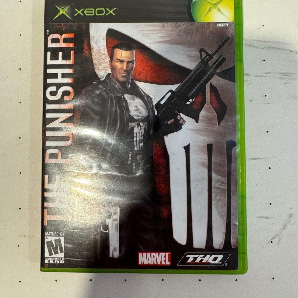 Marvels The Punisher Xbox Game rated Mature marvel thq CIB